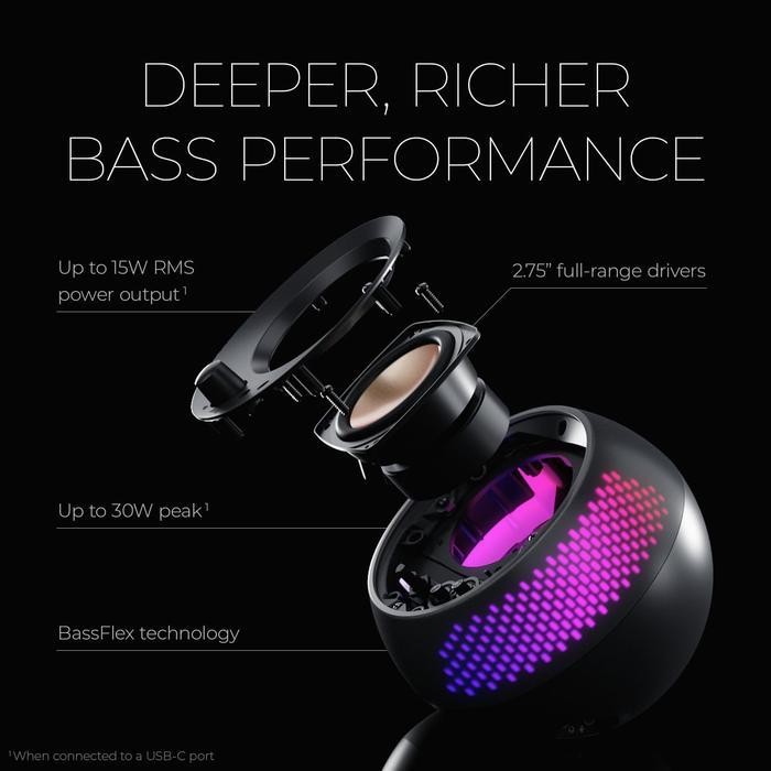 Cc Creative Pebble X Plus Gaming Speaker Bluetooth Rgb With Subwoofer