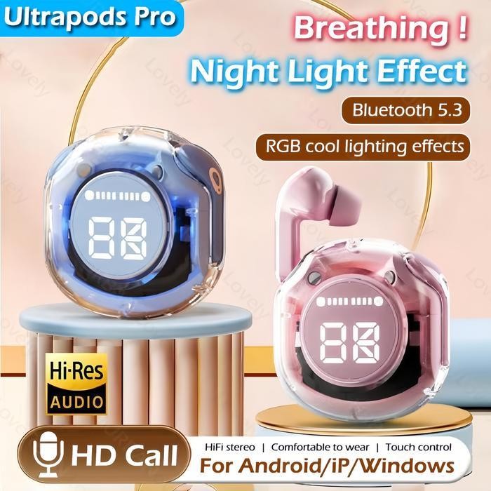 KDS Air31 Earphone Bluetooth dengan Mikrofon HiFi Stereo Headset Bluetooth Sentuh Speaker Mini Bluet