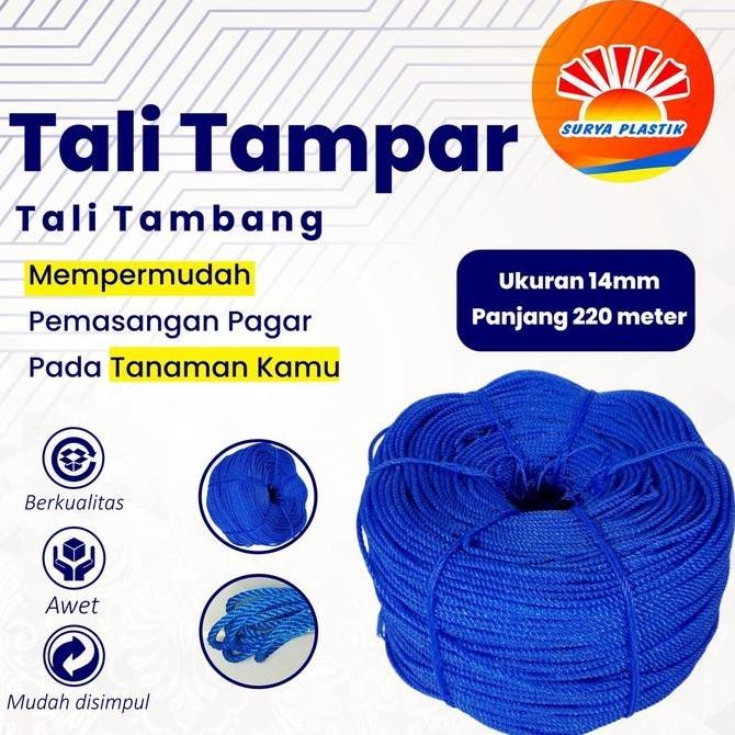 

Ready Stock Tali Tampar Ukuran 14Mm Panjang 220 Meter Kualitas Terjamin