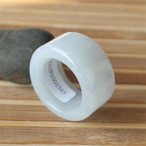 a Cincin Giok untuk Pria dan Wanita, Cincin Jari Giok Putih, Cincin Giok Polos, Cincin Ibu Jari Giok