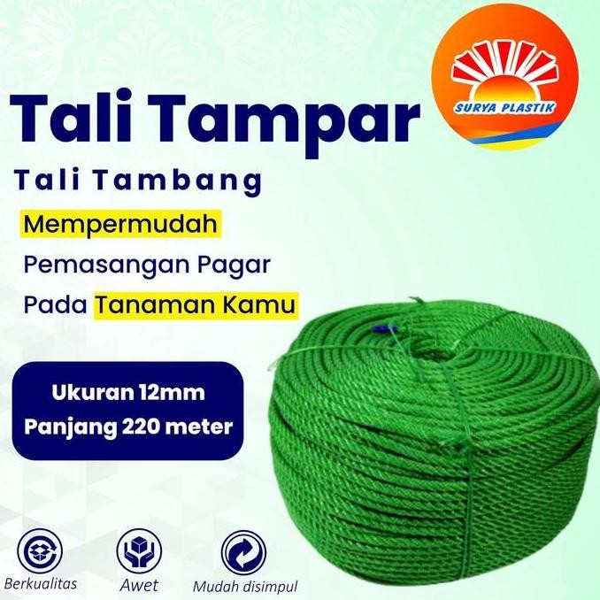 

Ready Stock Tali Tampar Ukuran 12Mm Panjang 220 Meter Kualitas Terjamin