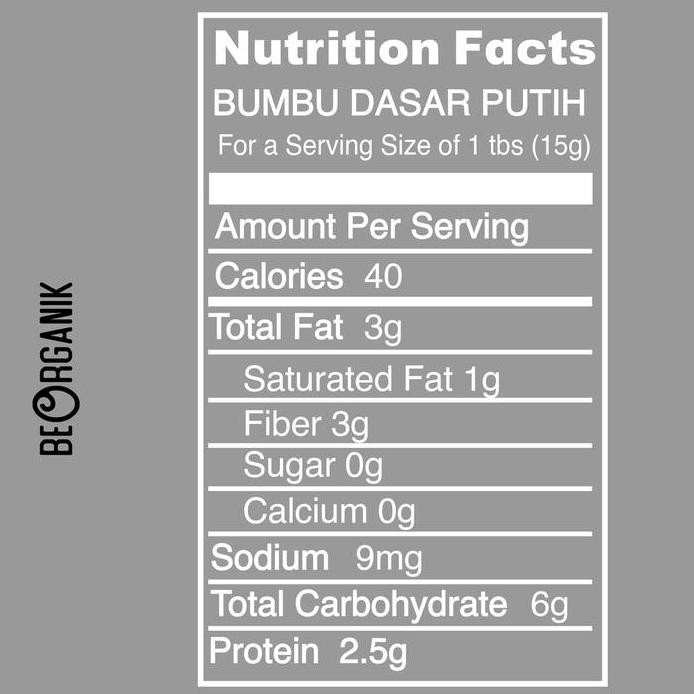 

Bumbu Dasar Putih Beorganik 250Gr No Msg, Organik Dan Sehat Pasti Ori