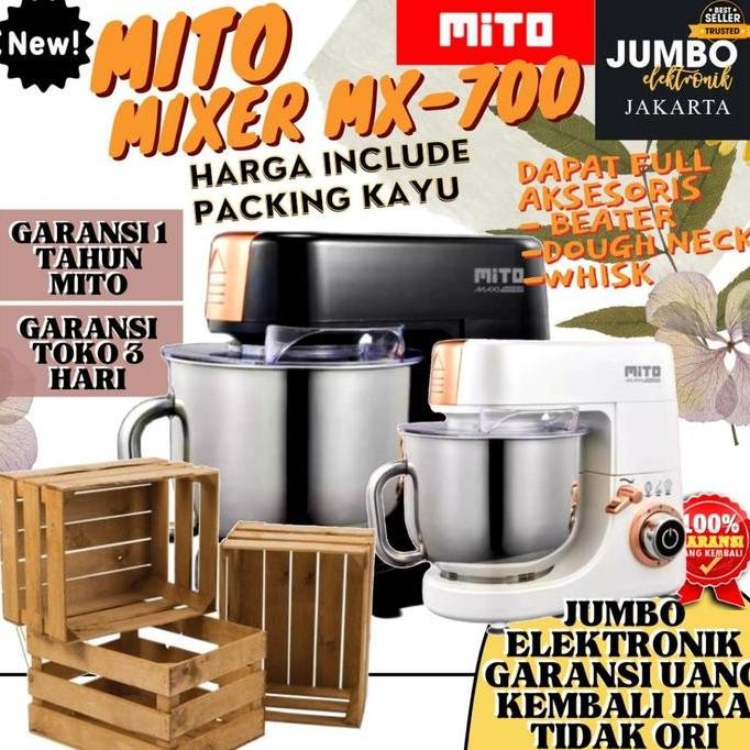 Promo Mixer Mito MX 700 New Mixer Mito MX700 Mixer Mito 700 Mixer 7 Liter Mito 700 Mixer Stand Mixer
