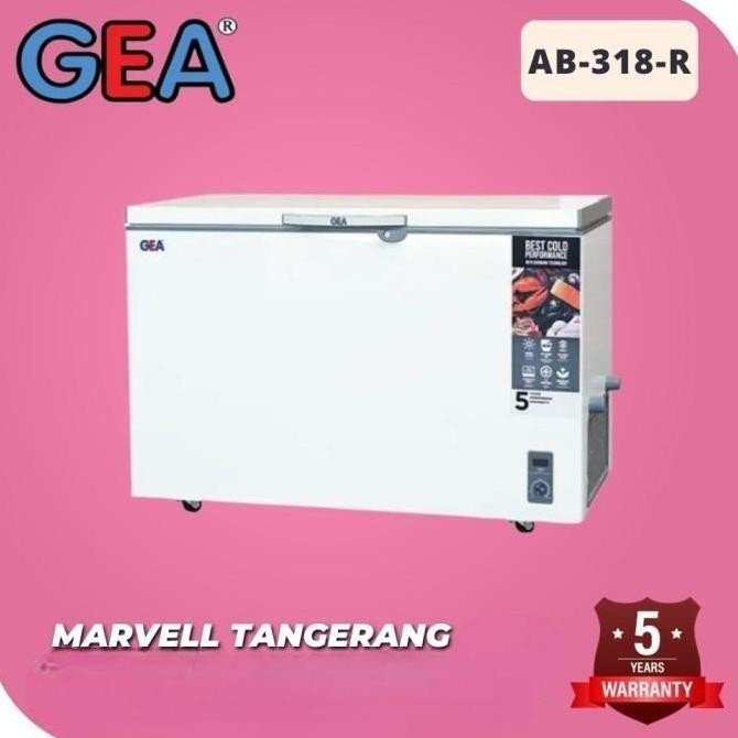 Promo CHEST FREEZER GEA AB 318 R KULKAS BOX 300 LITER ORIGINAL COD
