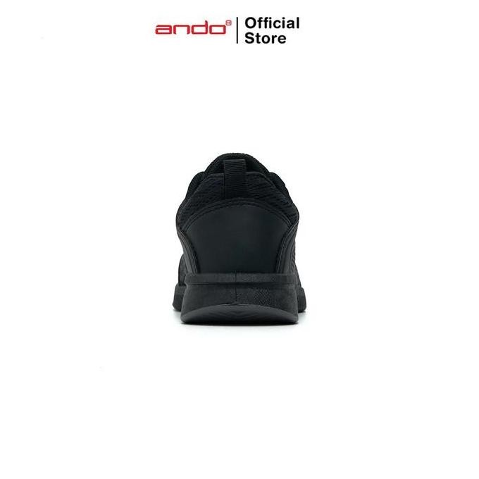 Ando Official Sepatu Sneakers Adrina V Anak - Hitam/Hitam