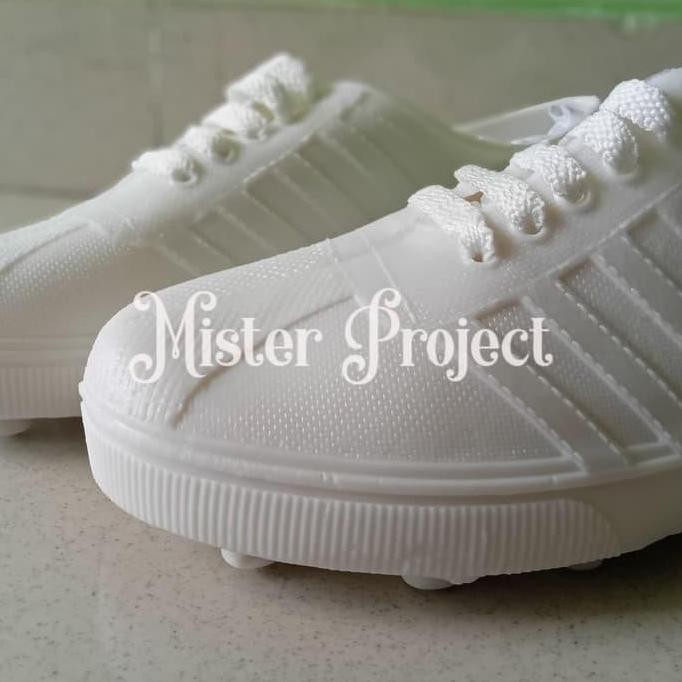 Baru Sepatu Karet AP Putih - Sepatu Selop AP / Boot AP