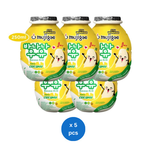 

Mujigae Banana Milk Extra Creamy 250ml x 5 pcs