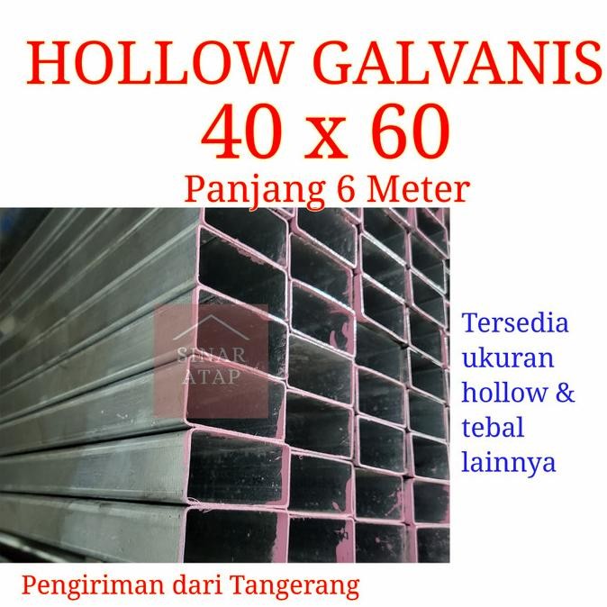 Besi Hollow Galvanis 40X60