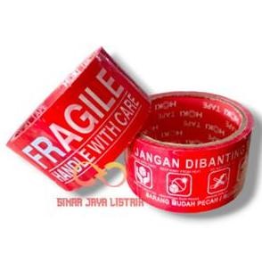 

Lakban Fragile Merah 4 In 1 Murah 48 X 50 Yard Original