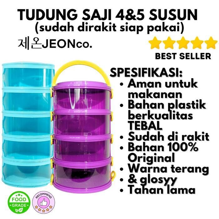 Rps [Cod] Tudung Saji 4 Susun Lebih Tebal Food Grade Cover Multilayer Tempat Penyimpanan Makanan 4 T