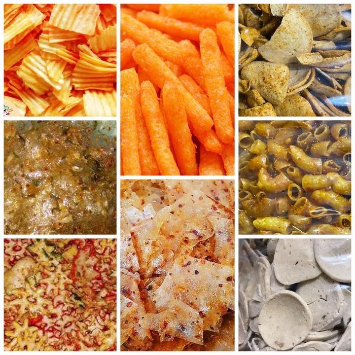 

FF TERMURAH Aneka Snack Camilan 100gr Kerupuk Stik Balado Makroni Keripik