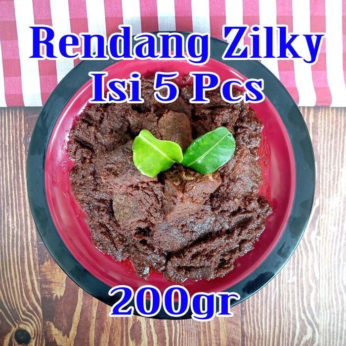 

Rps Rendang Zilky Isi 5 Pcs Potong Daging Sapi Khas Asli Padang Minang Randang 250Gr 250 Gr 1/4Kg 1/4 Kg Bumbu Original Ori Pedas Pedes Makanan Dalam Kemasan Praktis Ekonomis Siap Saji Bukan Mama Mamah Fuji Puji Murah Enak
