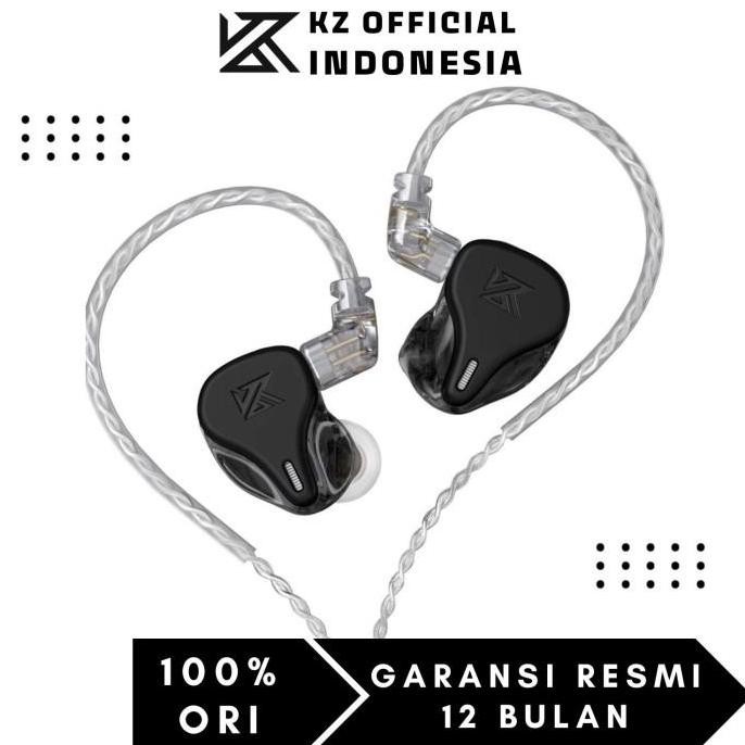 Tersedia Knowledge Zenith KZ DQ6 Triple Dynamic Driver Earphone with Mic Hybrid IEM