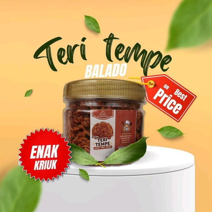 

Rps Teri Tempe Balado 250Gr Sambal Teri Medan Di Campur Tempe Masakan Siap Saji Makanan Instan Manis Asin Pedas