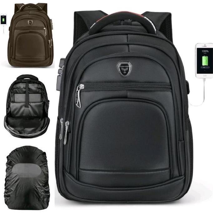 Tas Polo Gem 15 In Tas Ransel Kerja Tas Sekolah Kunci Usb Port Polo Import