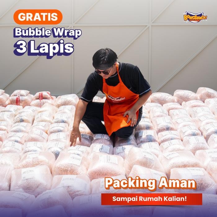 

FF BONGSNACK Cemilan Makaroni Bantal - Isi 500gr Camilan Kering Food Keripik Pedas Cemilan Murah Gratis Ongkir