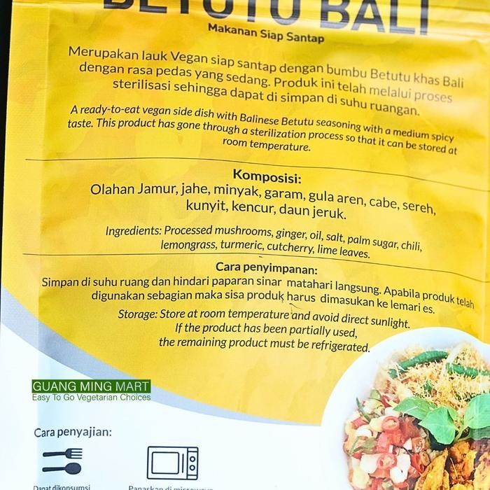 

Rps Green Inc Ready Meal Betutu Bali Makanan Siap Santap 180Gr Vegan Vegetarian Halal Makanan Cepat Saji Bisa Langsung Dimakan