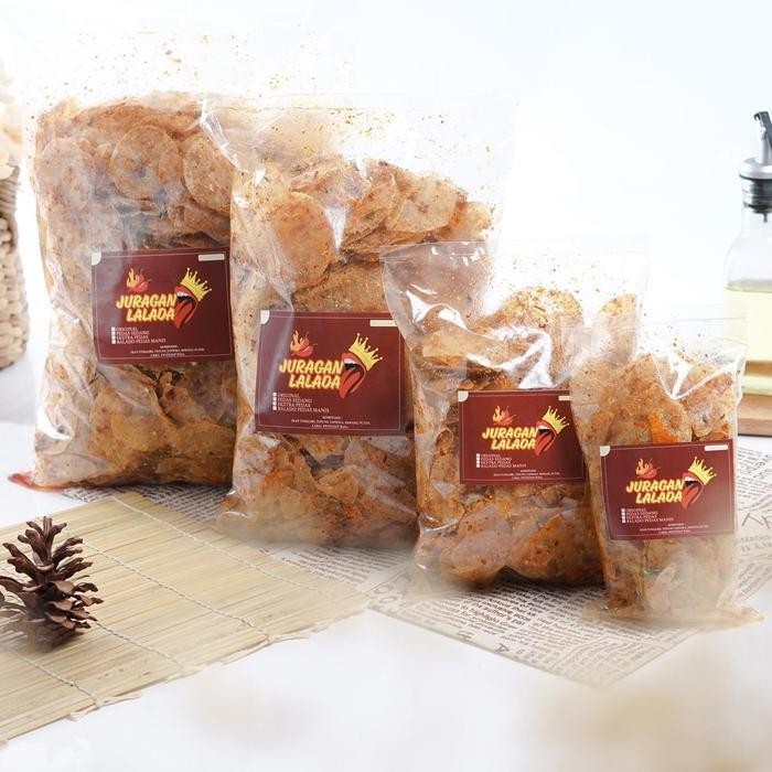 

FF KERIPIK KACA 1 KG JURAGAN LALADA Food Snack Pedas Kripca Kripik Makanan Cemilan Camilan Crispy