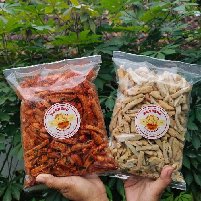 

FF [DAPAT 2] BASRENG MIX ORI PEDAS DAUN JERUK 500gr Snack Food Cemilan Goreng