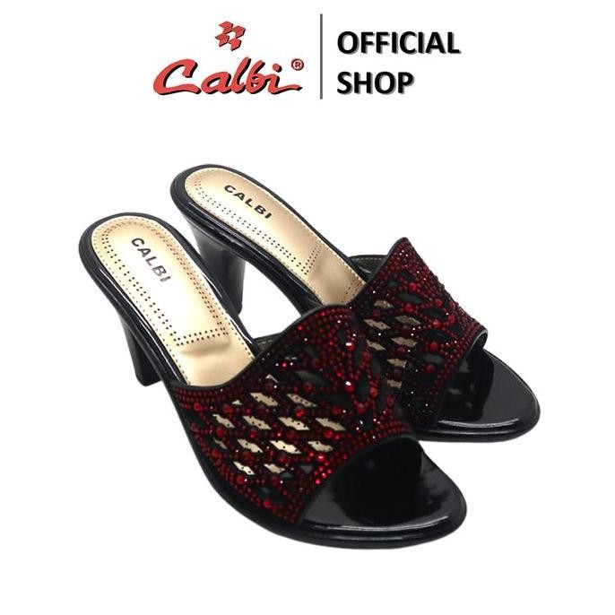 Calbi Sandal Hak Tinggi Wanita Kondangan Mewah 8 Cm - Bbex 1839