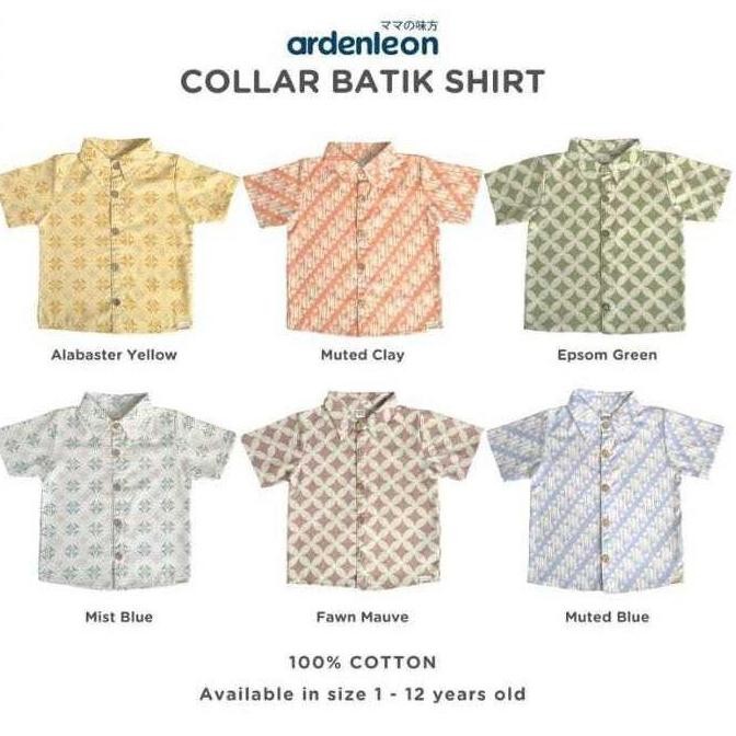 ARDENLEON COLLAR BATIK KEMEJA ANAK LAKI LAKI