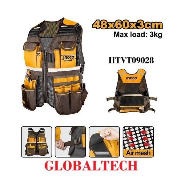 Ingco Htvt09028 Tool Vest 3Kg Rompi Kerja Rompi Perkakas Teknisi Tukang Co