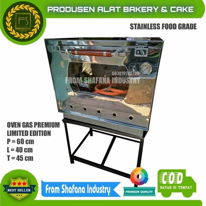 oven gas stainless 60 x 40