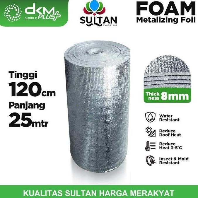 Sale Aluminium Foil Thermal Foam Metalizing 8mm Peredam Panas Atap Roll