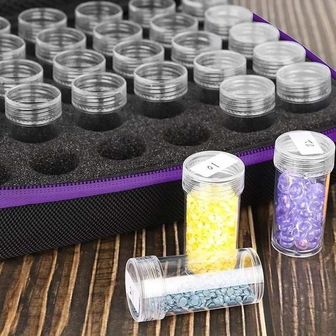 

77Pcs 5D Diy Diamond Painting Set Tool Kit / Peralatan Alat Tray Pen Glue Accessories Alat Diamondpainting Beads