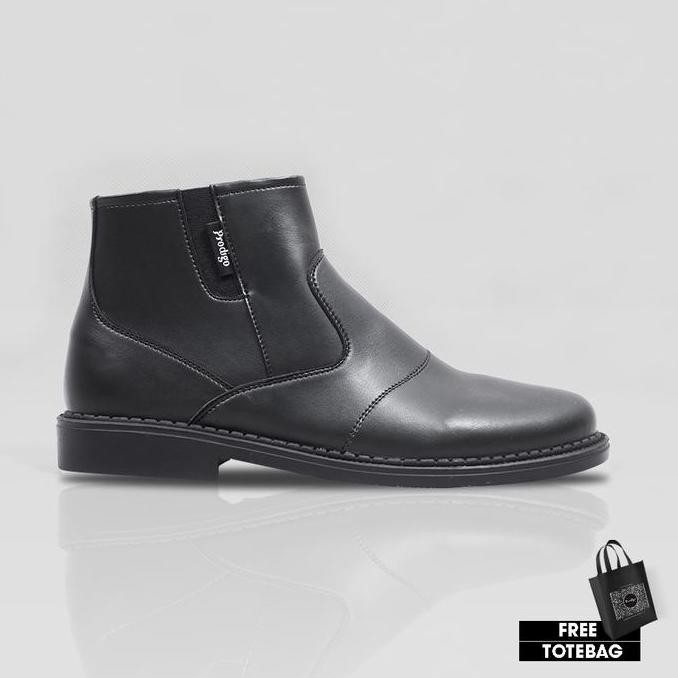 Sale Sepatu Chelsea Boots Pria Formal Casual Prodigo Sumba Hitam
