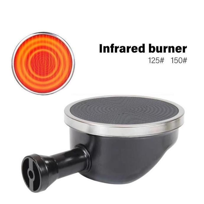 Tungku Bara Api Infrared Cerobong Bara Hitam Infrared Untuk Kompor Gas Kaca Universal | Burner Bara 