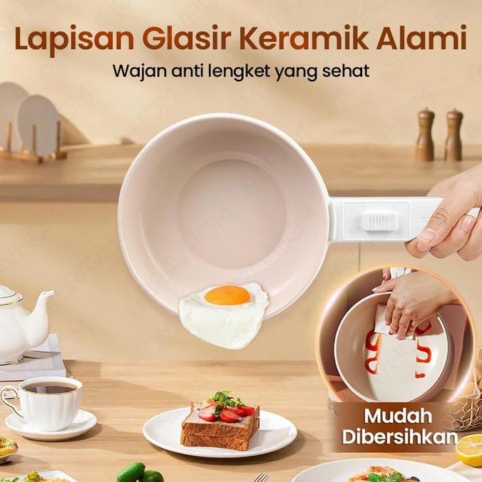(COD)AFILIASI EKSKLUSIFBRAVHOM PANCI LISTRIK COOKING POT MULTIFUNGSI BERDAYA DUA KECEPATAN YANG DAPA