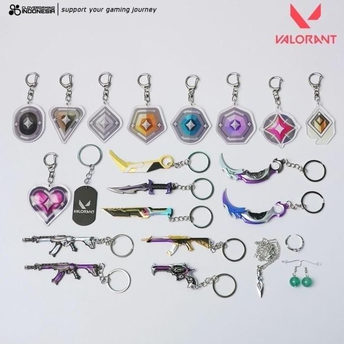 Stok Terbatas Keychain Valorant Weapon Gantungan Kunci Game Aksesoris