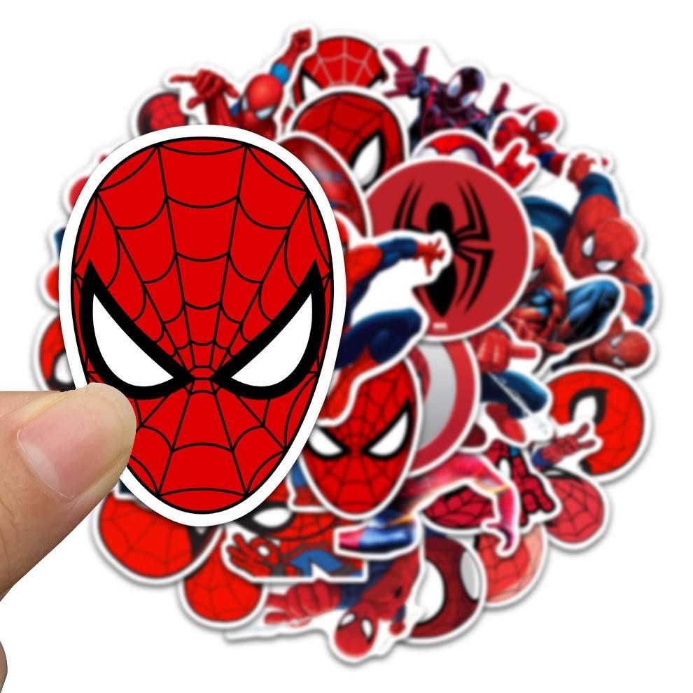 

NG [35PCS]Disney Stiker Pack Marvel Spider-Man Manusia laba-laba Stiker Decal Kartu Album Custom Vinyl Anti Air- Sticker Aesthetic Buku Journal Koper Casing HP Tablet Laptop Helm MotorBotol Minum Viral Kekinian Terbaru 2025 EO-97