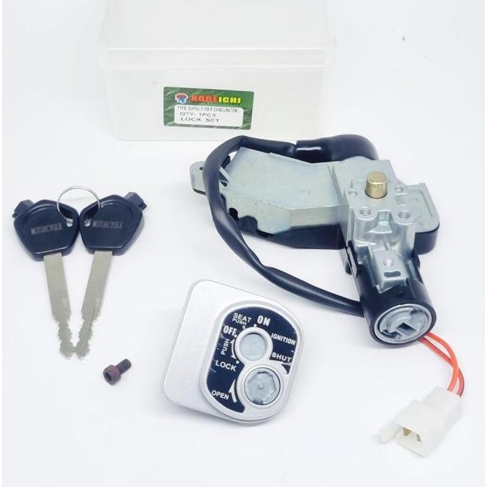 Kunci kontak set supra x 125 r helm in carburator