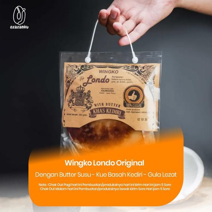 

IX Wingko Tjap Londo Rasa Original dengan Mentega - Kue Basah Kediri - Gula, Lezat Food - Kue basah tahan lama Masakan