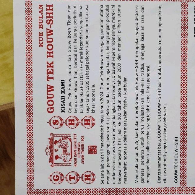 

IX Kue Bulan Gouw Tek Houw - Sin Hap Hoat Kue Tong Tju Pia Langsung dari Pabrik