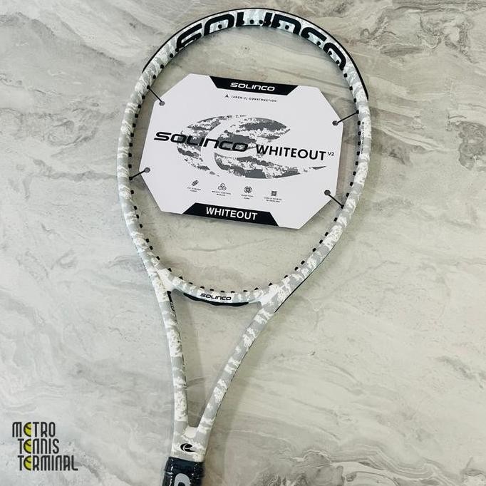 Bst Ready Solinco Whiteout 290 V2 2025 Tennis Racket ( Raket Tenis Solinco ) Best Seller