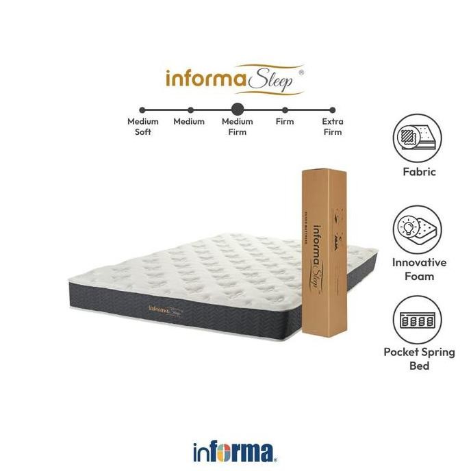 SL INFORMA SLEEP 120X200 CM CUSCO KASUR POCKET SPRINGBED IN BOX