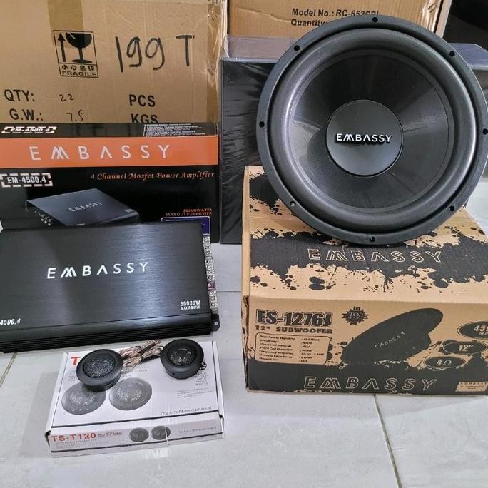Paket Audio Mobil Embassy EM