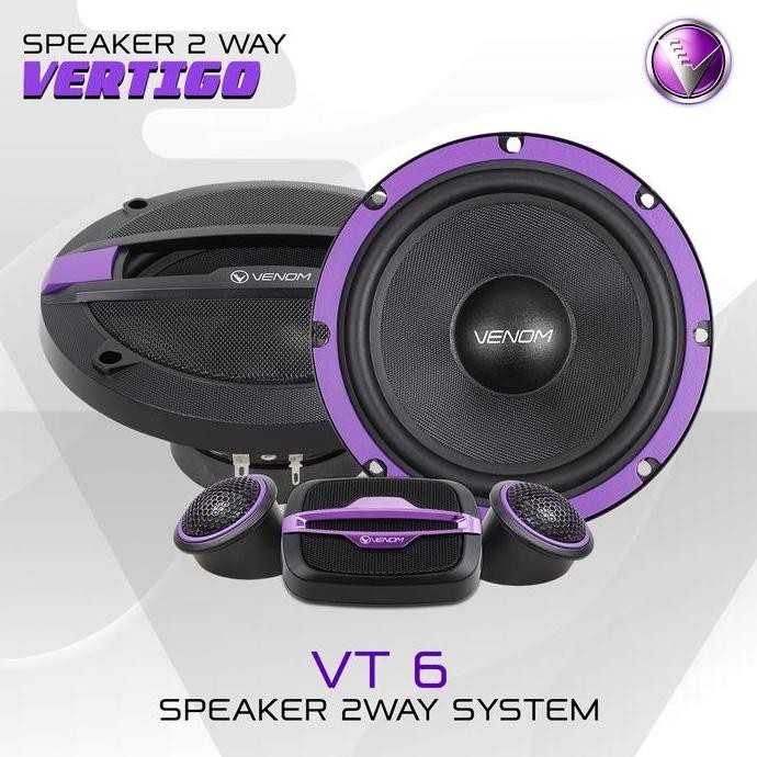 SPEAKER SPLIT 2 WAY VENOM VERTO VT 6 Audio Mobil