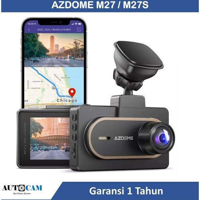 AZDOME M27 2K 1440P M27S 10P WiFi GPS Parking Monitor Dash Camera