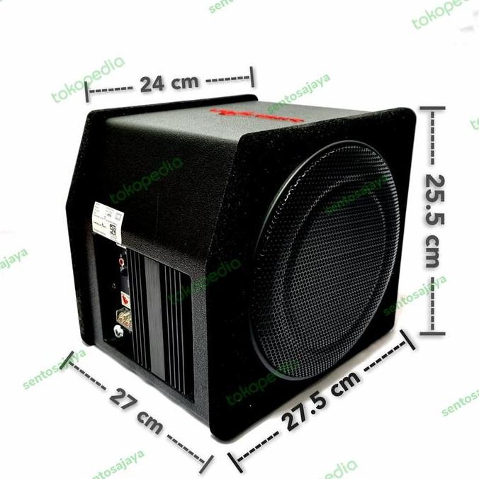 Subwoofer Basstube Kotak Aktif Dual 8 Inch SKELETON SUB-LD