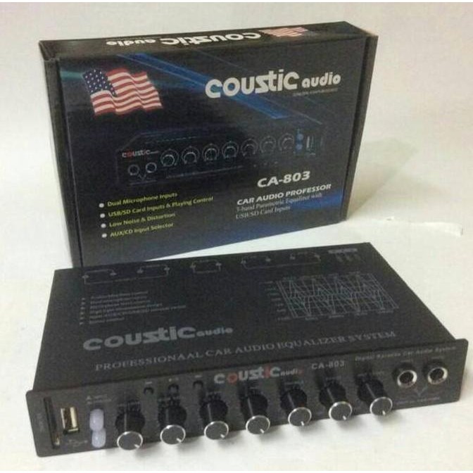 parametrik / pre amp / equalizer coustic audio ca - 803 karaoke