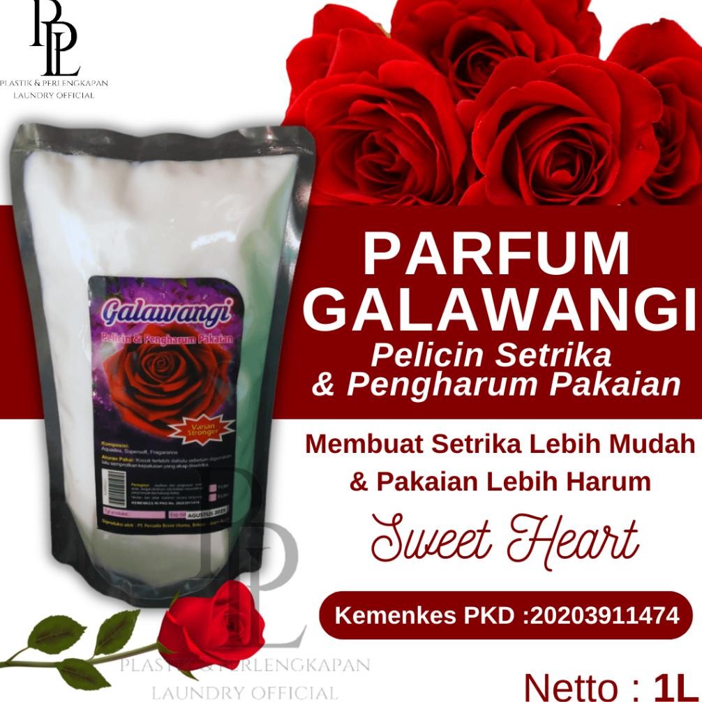 Prermium [Pouch] Parfum Laundry Galawangi Refill/Pouch | Pewangi & Pelicin Pakaian Laundry Uk 1Liter