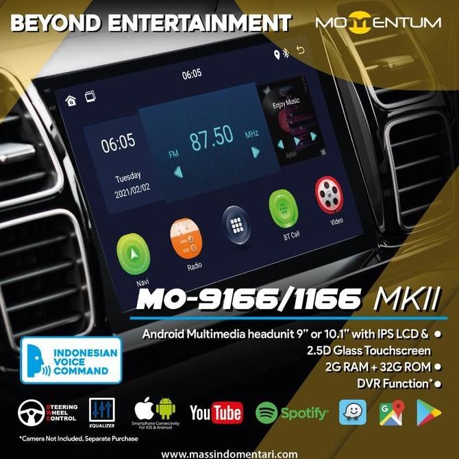 hu android momentum 9 inch 9166 MKII