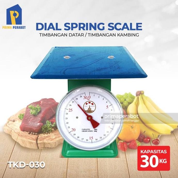 Timbangan Duduk Datar 30 Kg Timbangan Besi Jarum Five Goats Co