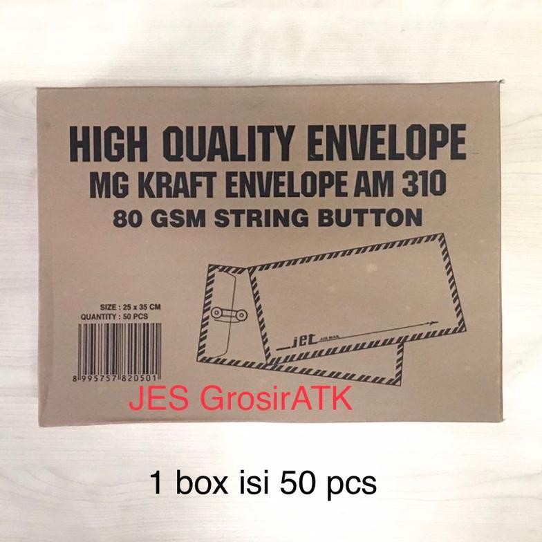 

Amplop Coklat Tali 310 Kiky 25x35cm 50 Pcs