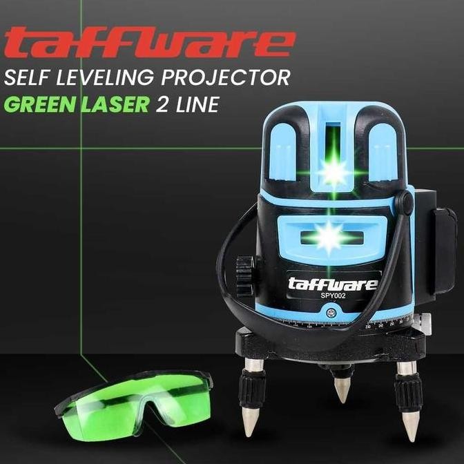 Cod Alat Ukur Meteran Laser Level Leveling 3D Waterpass Digital 2 Line Untuk Tukang Bangunan Set Den