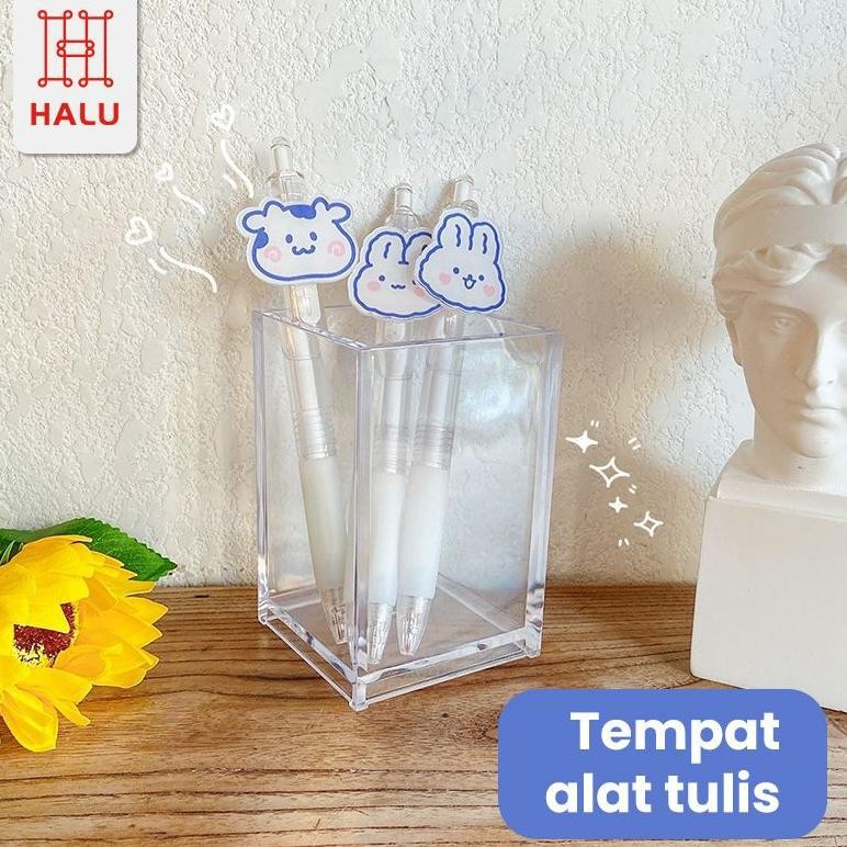 

Prermium Halu Kotak Tempat Menyimpan Pena Acrylic Model Transparan Kotak Brush Make Up Serbaguna Hrm320 Original